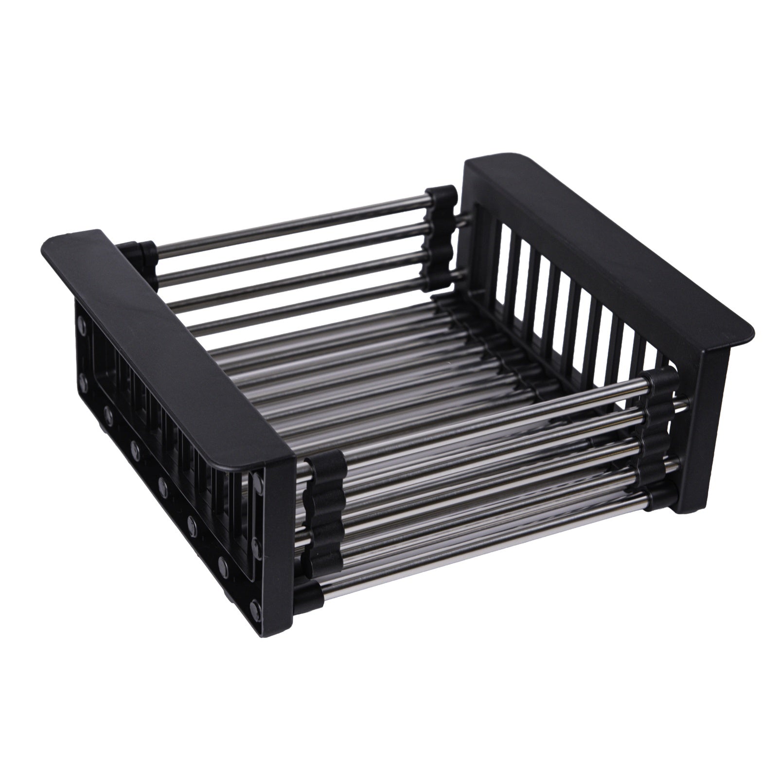 Scurgator Extensibil Flow FSE-26B, 26-41.5cm, negru, pentru chiuveta