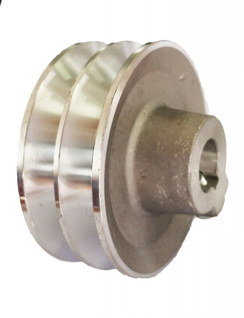 Fulie dubla motor generator, motopompa, motocultor 13 CP (ax 25mm, diametru 90mm)