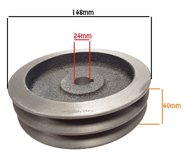 Fulie motor electric 24 mm x 148 mm (Dubla) 24 mm / 148 mm 24 mm / 148 mm / 24 mm / 148 mm - vedere 3