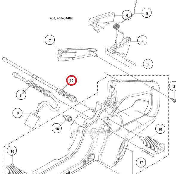 Furtun benzina retur drujba Husqvarna 435, 440, 445, 450