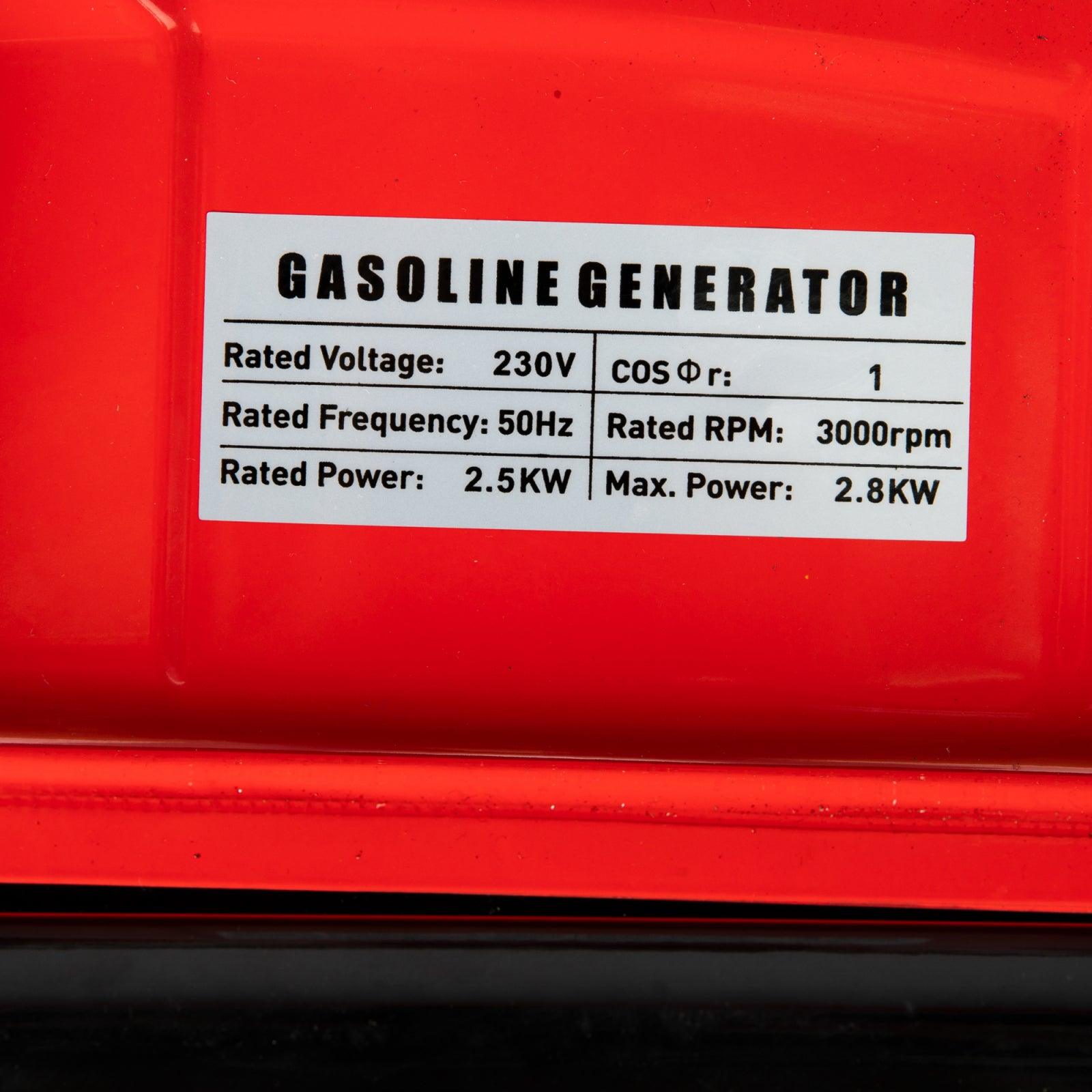 Generator pe benzina,Heber, 2800W, motor 4 timpi, autonomie 10 ore - ZEP.RO - Ți-e la îndemână!