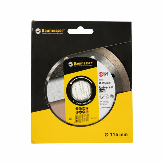 Disc diamantat universal 115 x 1,4 x 8 x 22, Baumesser GF-2166 - ZEP.RO - Ți-e la îndemână!