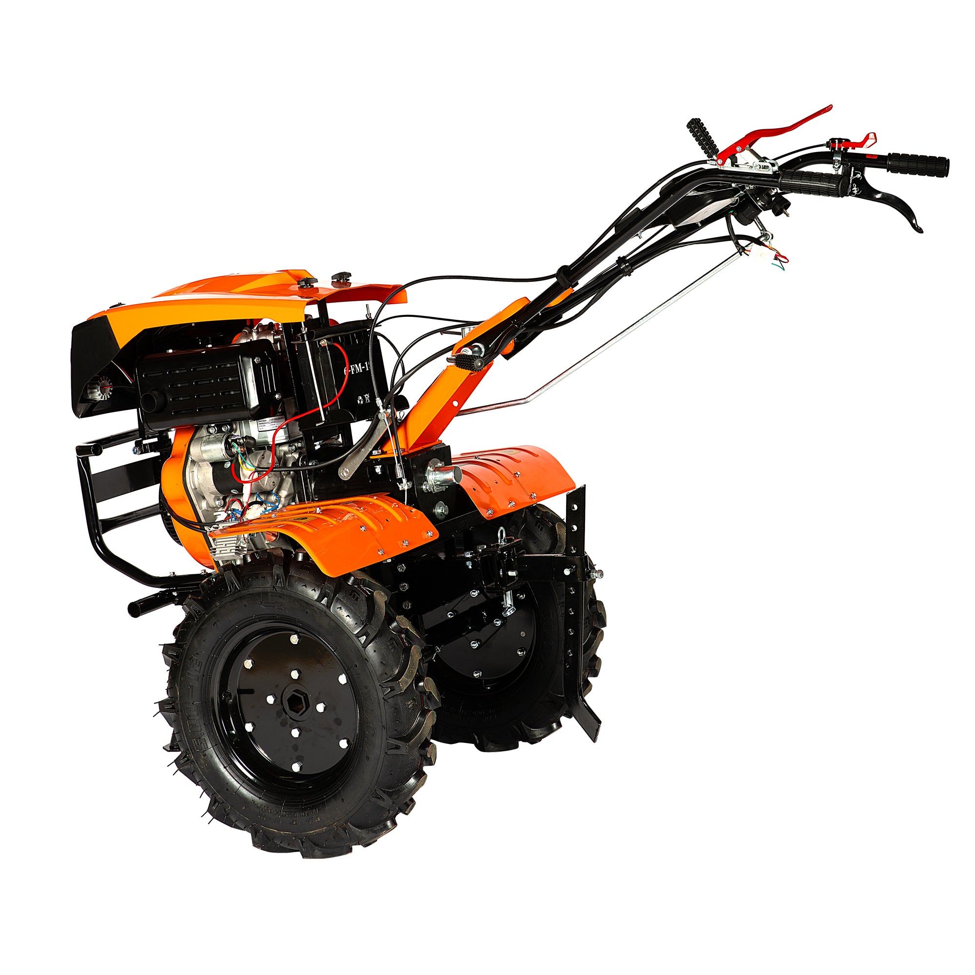 Motocultor Detoolz 11CP 418CC, Motorină, 4T, 3 Viteze, Pornire Electrică, cu Roți DZ-MT1005-S001-G01