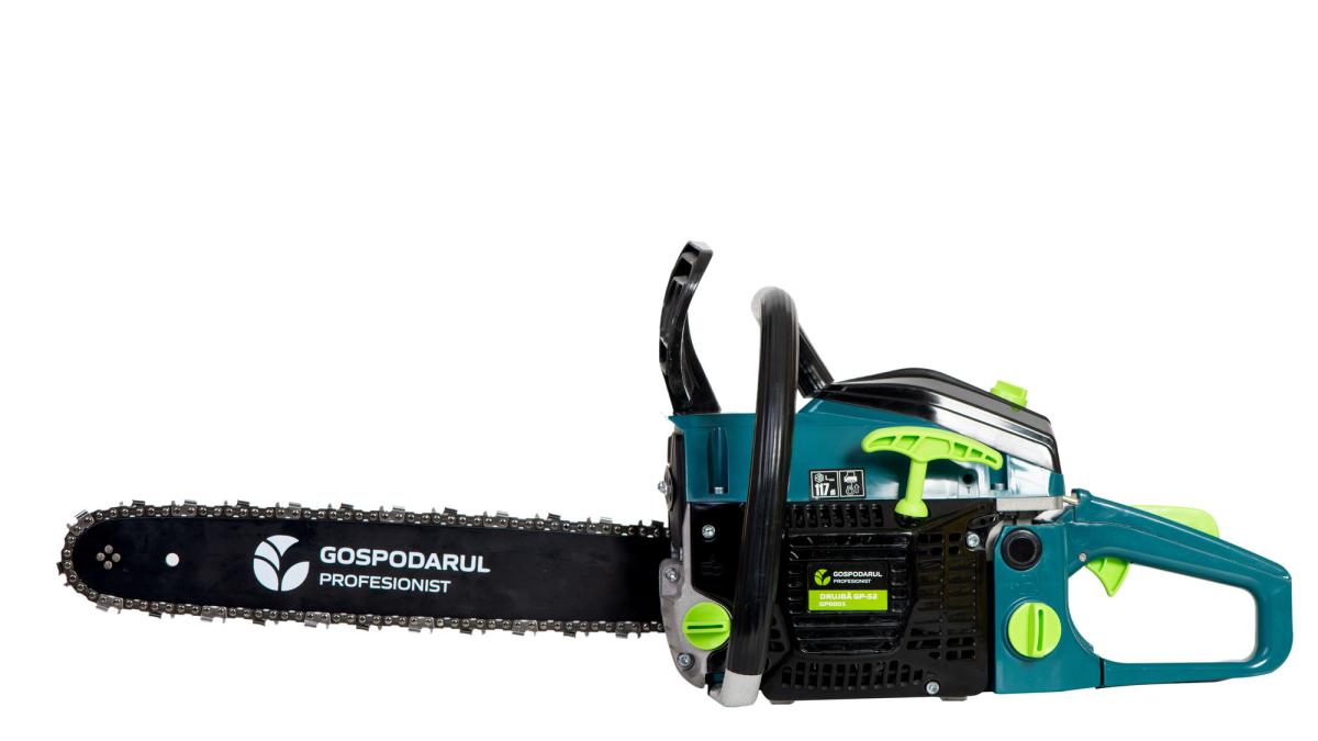Drujba pe benzina Gospodarul Profesionist GP-5200 2.7CP 52cc lama 40cm lant 33 dinti