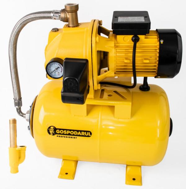 Hidrofor cu cap de fonta cu ejector Gospodarul Profesionist GP-800-3D, 24L, 800W, 3200 l/h, PROFESIONAL