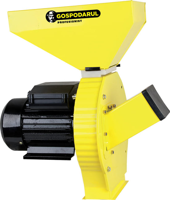 Moara PROFESIONALA pentru cereale si furaje Gospodarul Profesionist GP-1, 2500W, 200 kg/h, cuva metalica