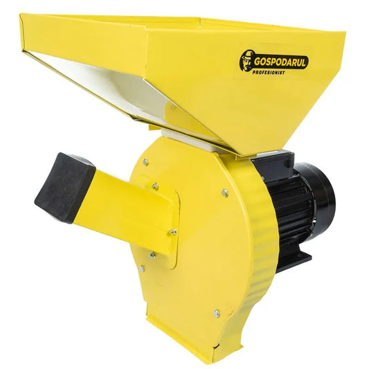 Moara PROFESIONALA pentru cereale si furaje Gospodarul Profesionist GP-1, 2500W, 200 kg/h, cuva metalica