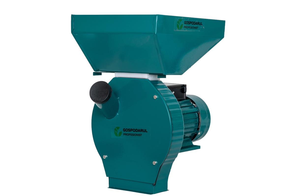 Moara PROFESIONALA pentru cereale si stiuleti de porumb Gospodarul Profesionist GP-2, 3900W, 320 kg/h, bobinaj cupru