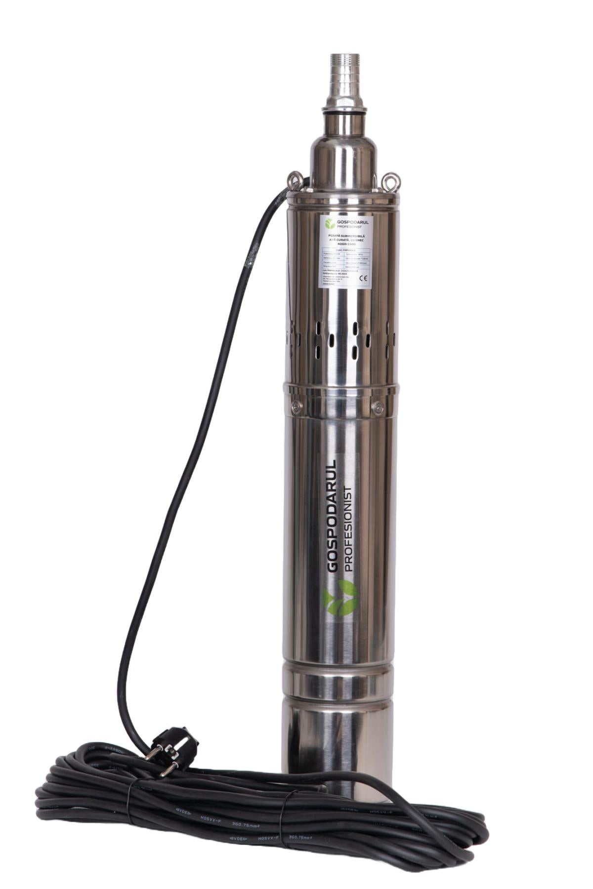 Pompa submersibila Gospodarul Profesionist 1500W, 2400 l/h, cablu 10 m, profesional