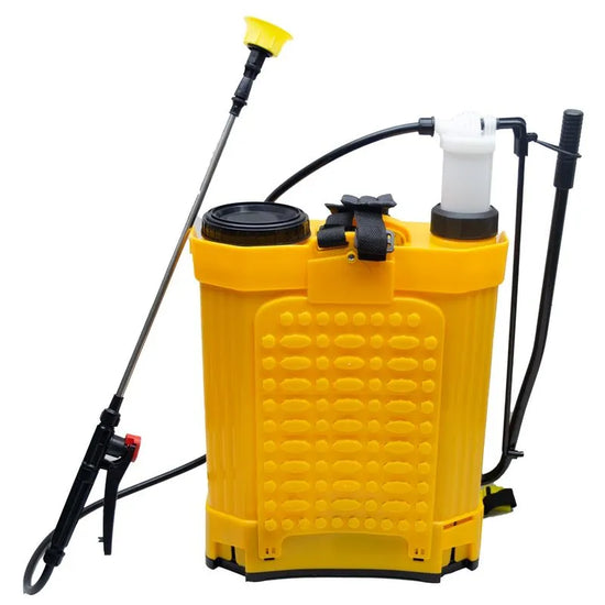 Set pompa de stropit Gospodarul Profesionist 16L electrica manuala + Atomizor Broman 12V