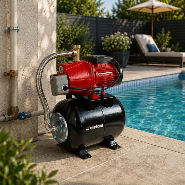 Hidrofor Elefant AUTOJET80S, 1000W, 50 l/min, rezervor 24L, inox-otel - imagine produs