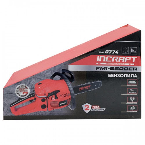 Drujba 4.3kW 5.6CP Incraft FMI-5600CR lama 40cm pornire manuala pompa automata