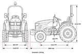 Tractor AVENGER 26 CP, motor Mitsubishi, 4x4, roti agricole