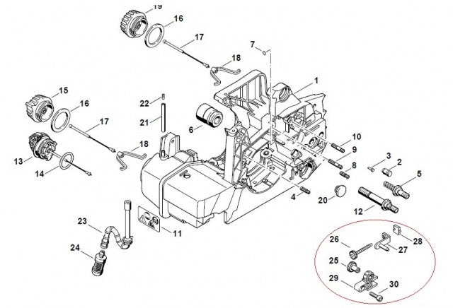 Intinzator pentru drujba lant compatibil Stihl MS290, MS310, MS390 - vedere 2