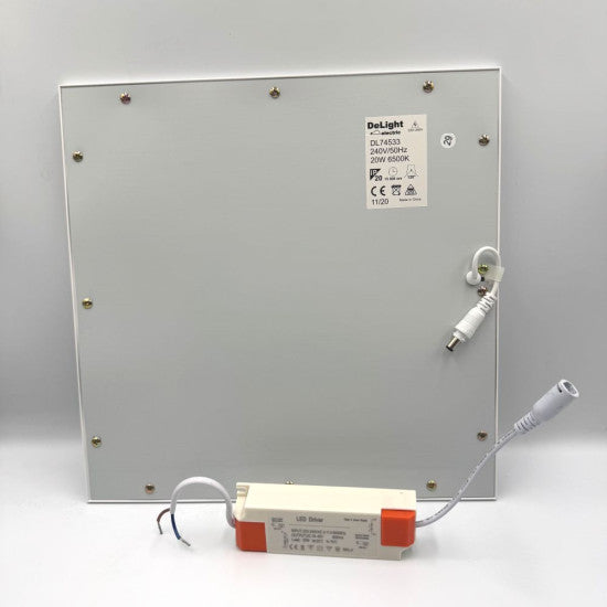 Panou LED 295x295 mm cu Rama Alba, 20W, 6500K