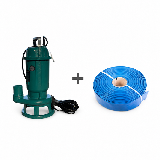Kit pompa BRILLO BR-1350 cu furtun refulare BR-1515 de 50 m