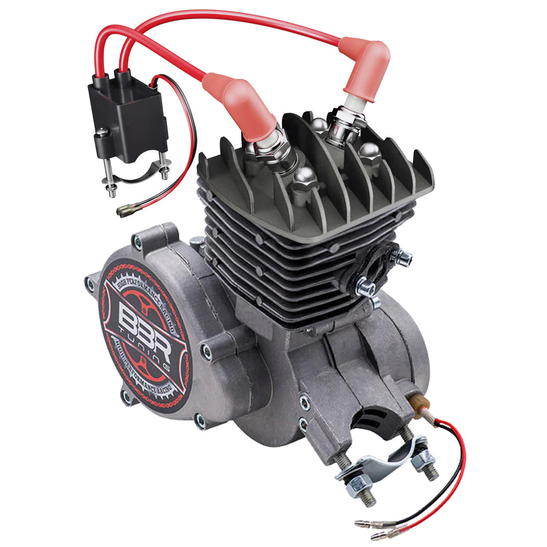 Kit chiulasa si aprindere motor bicicleta 2T 100cc - componente