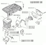 Kit pentru drujba cilindru drujba Husqvarna 136, 137 (cal. 2) - vedere 3