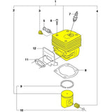 Kit pentru drujba cilindru drujba Husqvarna 362, 365 (cal. 2) - vedere 2
