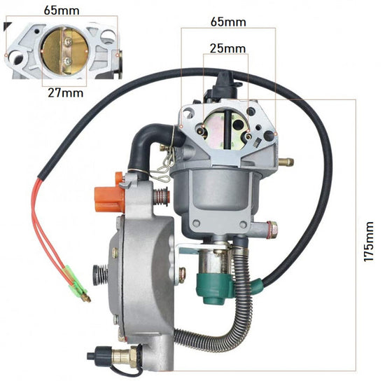 Kit conversie GPL generator Honda GX390 / 188F (13HP) - vedere 3