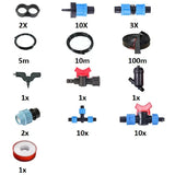 Kit irigare prin picurare pentru sera Uniteh PRO, 100 m, debit 2 L/h, sistem complet udare eficienta