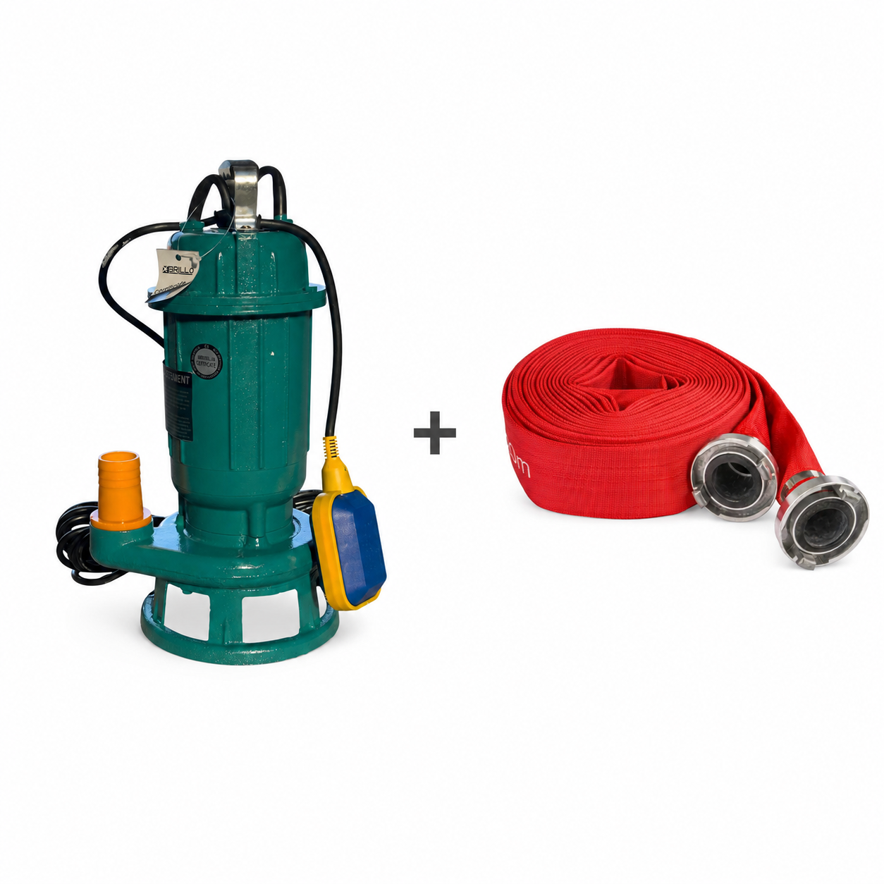 Kit pompa apa murdara BRILLO BR-1351 cu furtun BR-1304 cu cuple