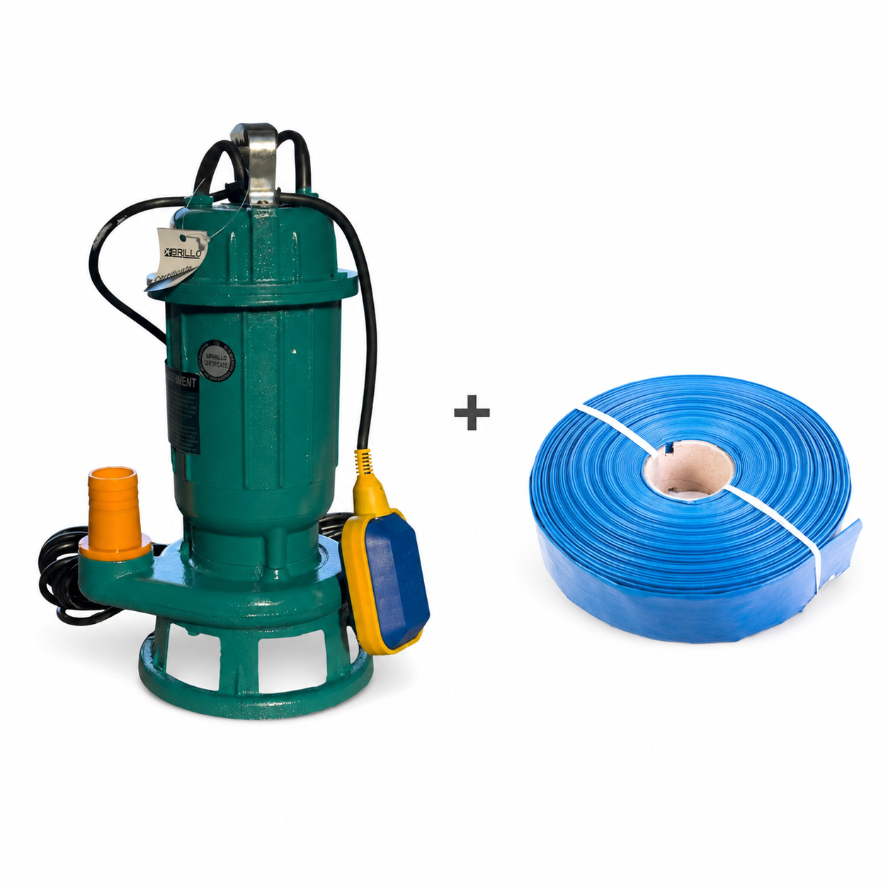 Kit pompa apa murdara BRILLO BR-1351 cu furtun refulare BR-1515