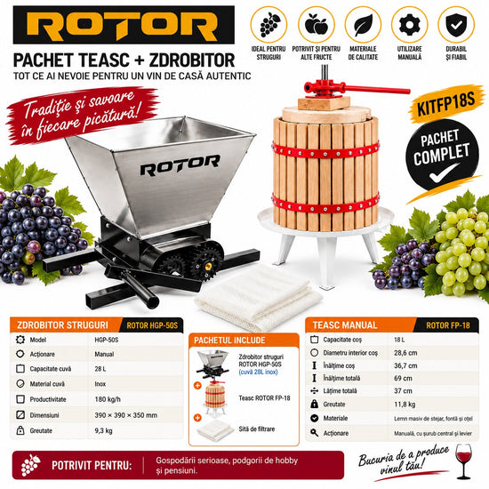 Teasc manual ROTOR FP-18 de 18 litri