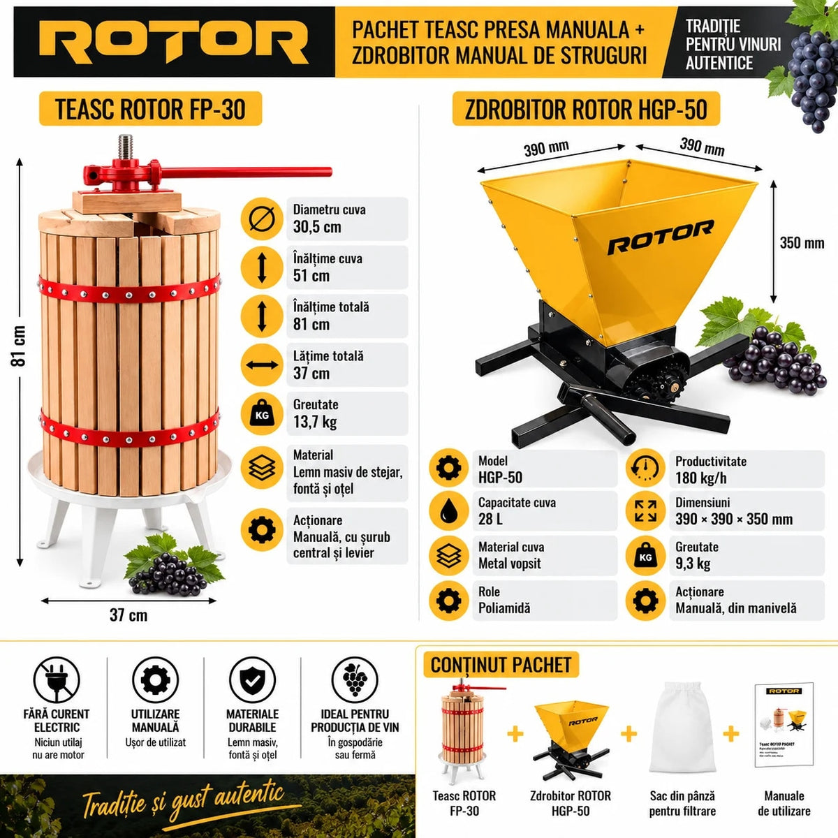 Teasc manual ROTOR FP-30 de 30 litri