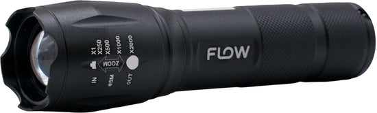 Lanterna LED Aluminiu cu Zoom si Suport Bicicleta Flow FB-T6G