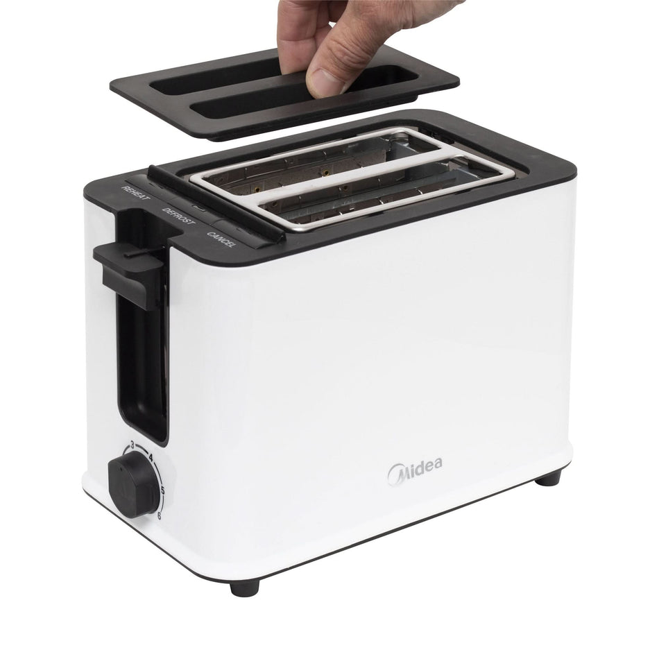 Prajitor de paine cooltouch MIDEA MT-RP2L09W, 2200W, functii dezghetare si oprire, timer 6 trepte