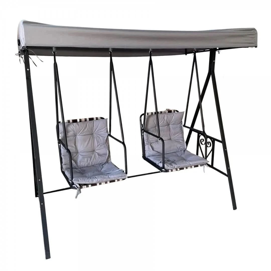 Leagan gradina VivaTechnix VMD-1024, 2 locuri independente, copertina reglabila, perne incluse