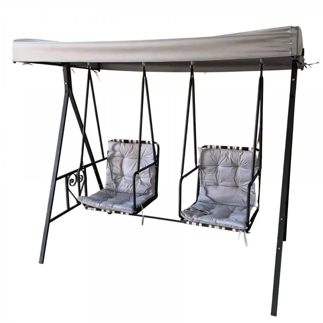 Leagan gradina VivaTechnix VMD-1024, 2 locuri independente, copertina reglabila, perne incluse