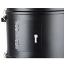 Gratar multifunctional cu afumatoare pe 3 nivele, 44 cm, capac cu ventilatie, otel cromat si emailat, negru, 79 cm, 6.8 kg