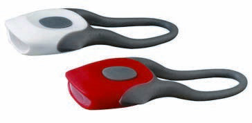Set Lumini Bicicleta Silicon Twins | 2 LED Alb + 2 LED Rosu | Super Bright | 2 Functii