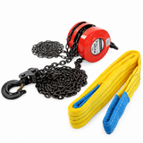 Pachet Macara Manuala cu Lant ZEP, 3 Tone, 3m + Chinga Ridicare VOREL, 3 Tone, 3m