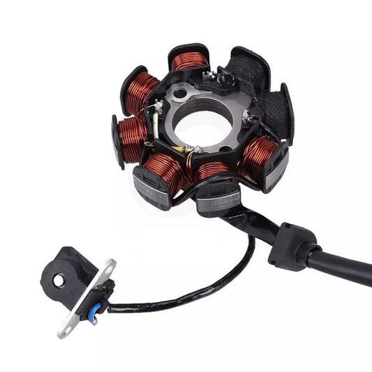 Magnetou pentru scuter chinezesc 50-80cc 8 bobine (4 fire) 50 / 80cc / 8 / 4