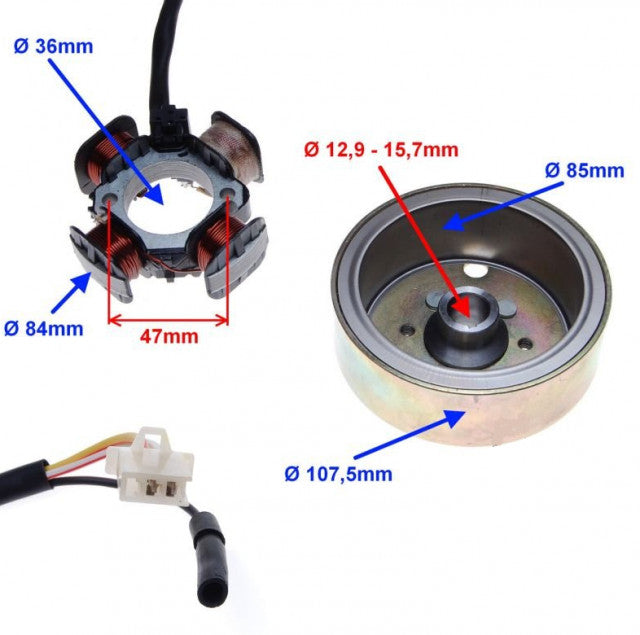 Magnetou pentru scuter + volanta scuter TGB - vedere 2