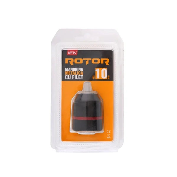 Mandrina metalica PROFESIONALA ROTOR 10 mm cu filet
