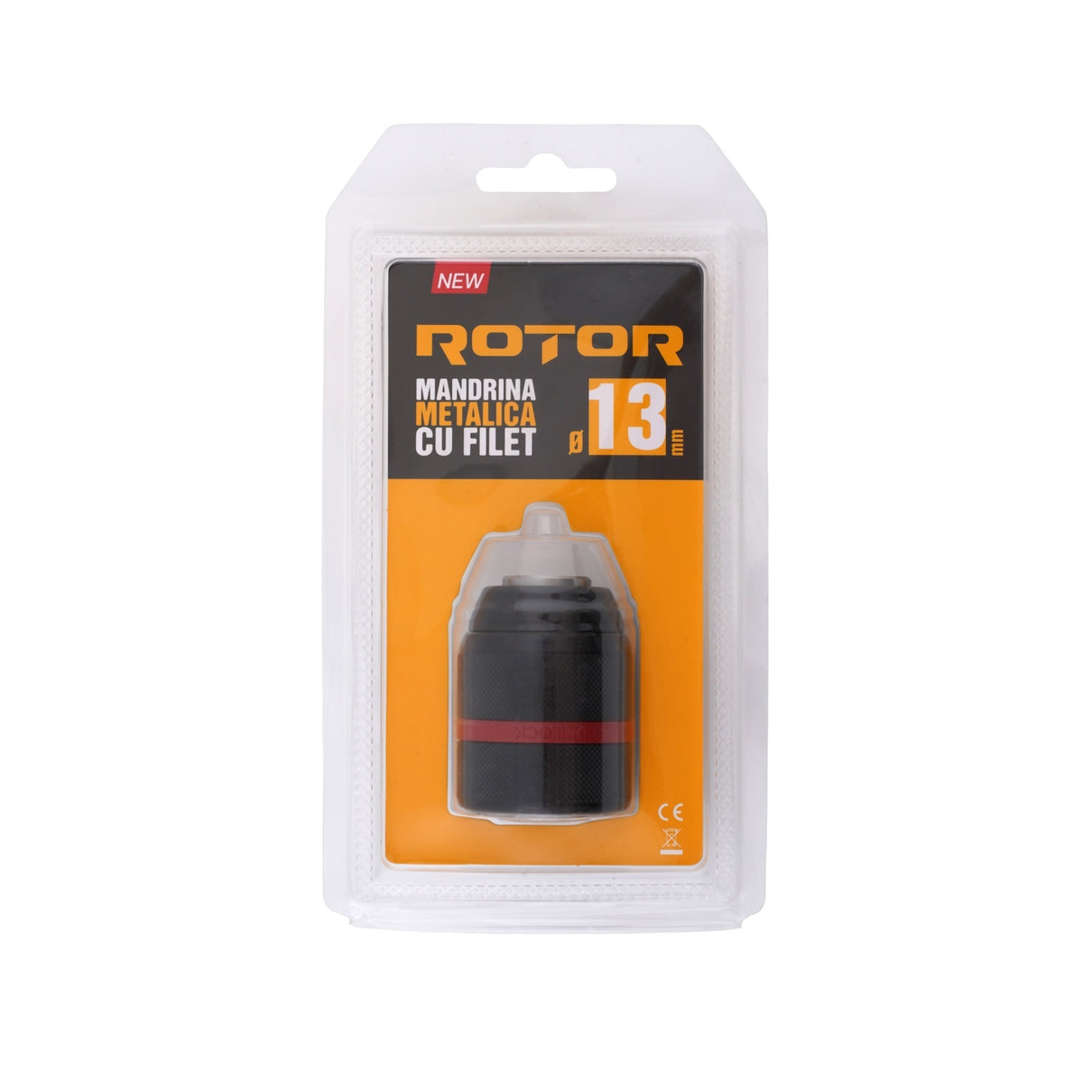 Mandrina ROTOR Metalica 13mm cu Filet, prindere pe cheie