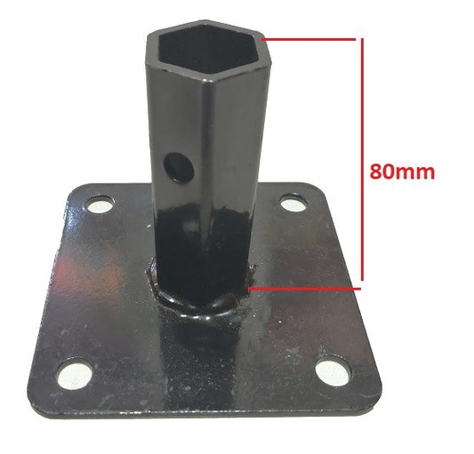 Manicot roata motocultor baza patrata (h 80mm) 80mm