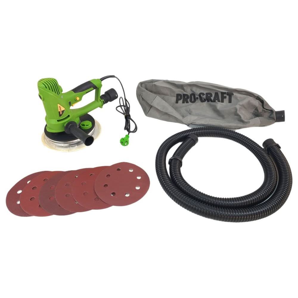 Masina de slefuit pereti Procraft EX950EL, 710W, disc 180 mm, aspirare integrata, LED