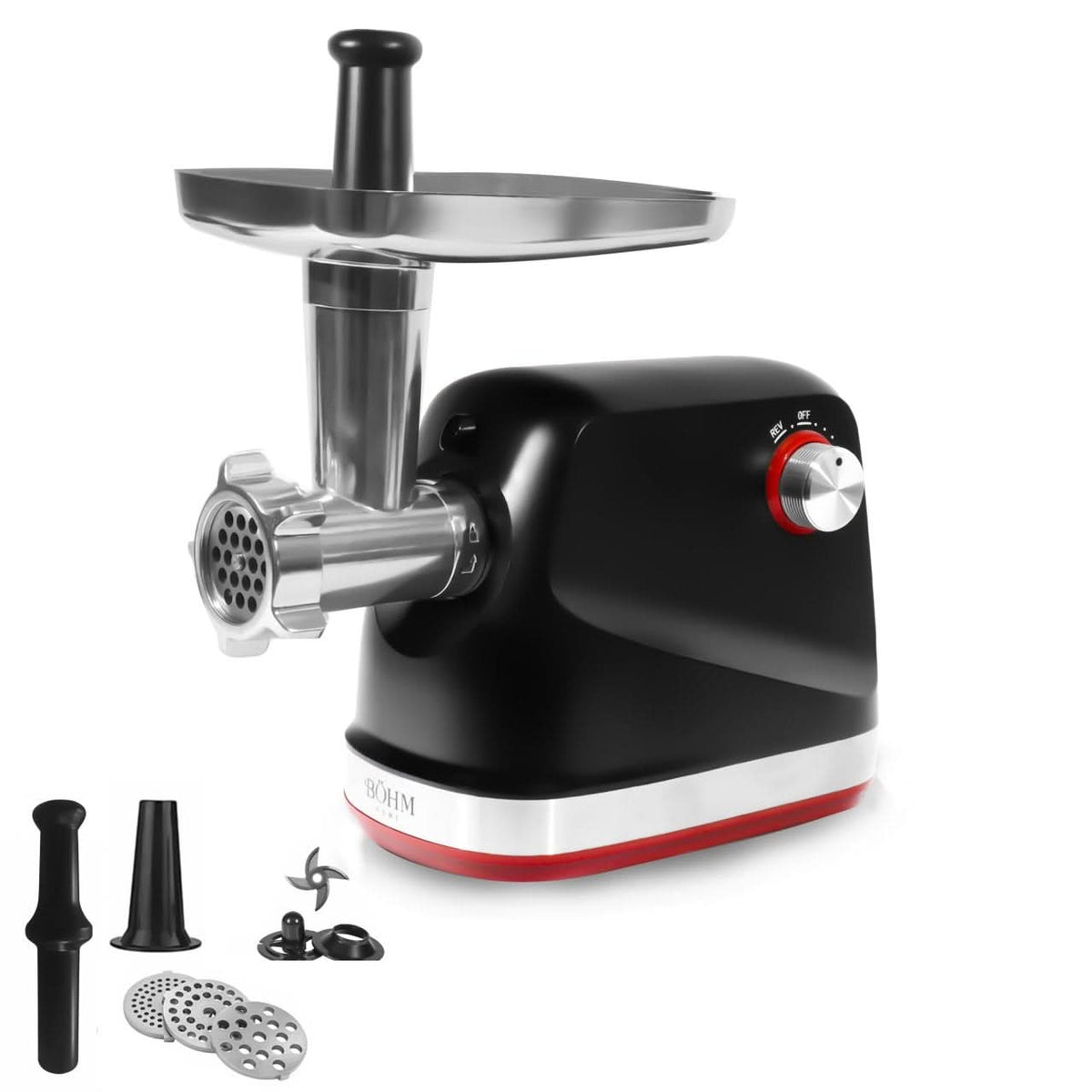 Masina de Tocat Carne Electrica Bohm BMG2028R, 1.8 kg/min, 800-1800W