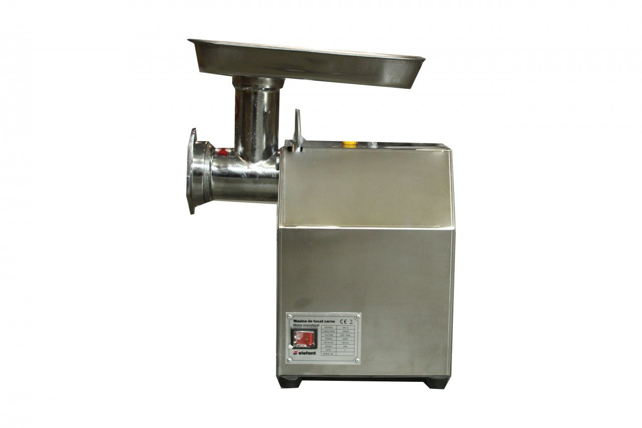 Masina de tocat carne, Profesionala electrica Elefant MK-12, 850W, 150 kg/h, inox