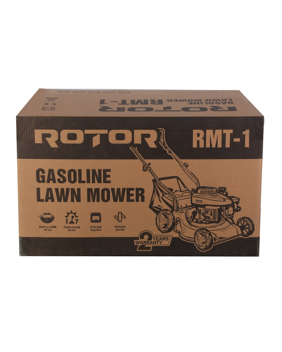 Masina de tuns iarba pe benzina ROTOR RMT-1, 2.5CP, 40L, 400mm