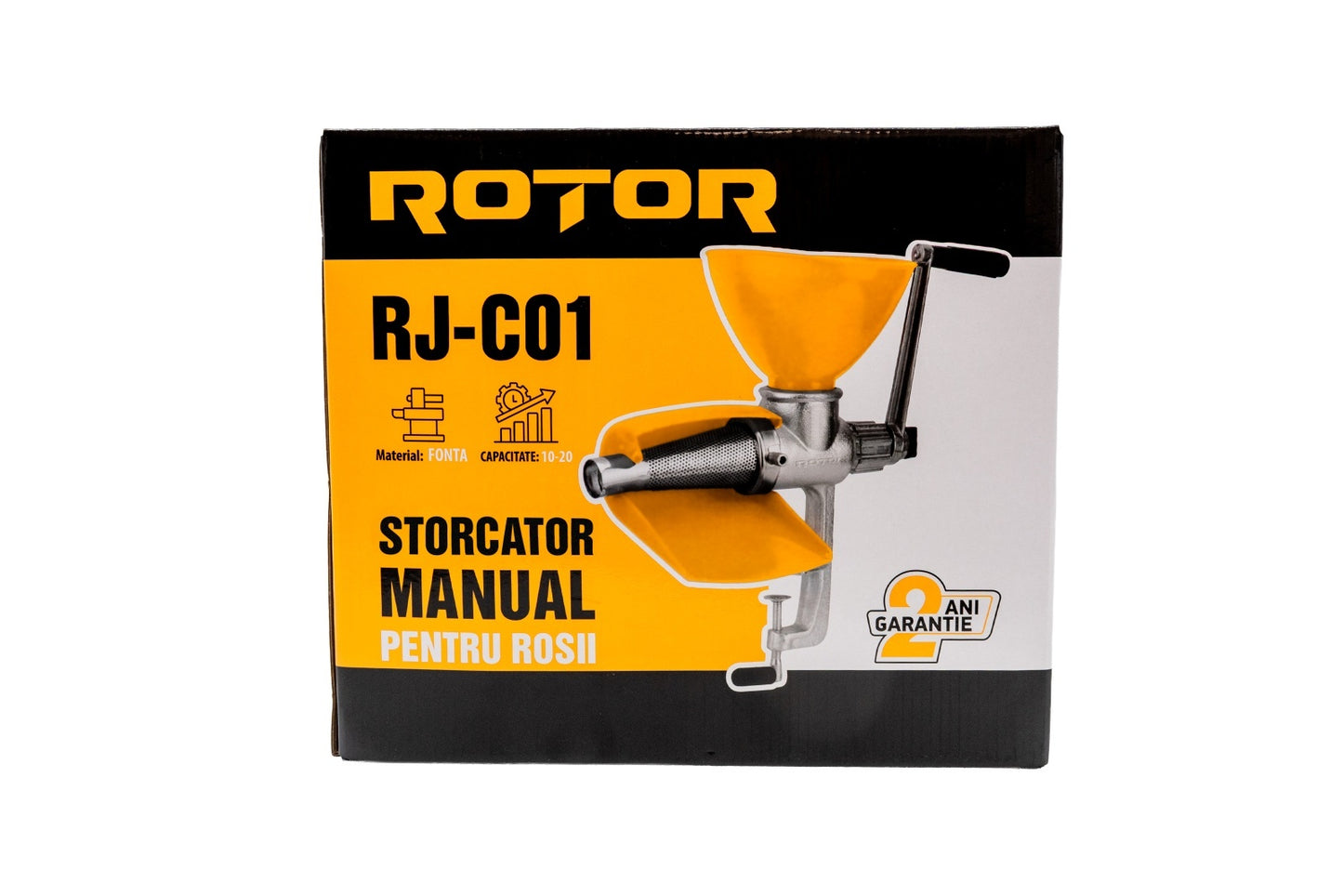 Masina de rosii manuala Rotor RJ-C01, fonta, 10-20 kg/h