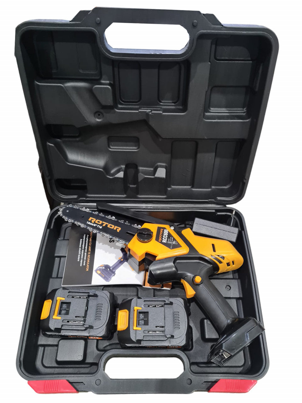 Mini Fierastrau cu Lant ROTOR RCC600, electric, compact, pentru crengi si lemne - detaliu 4