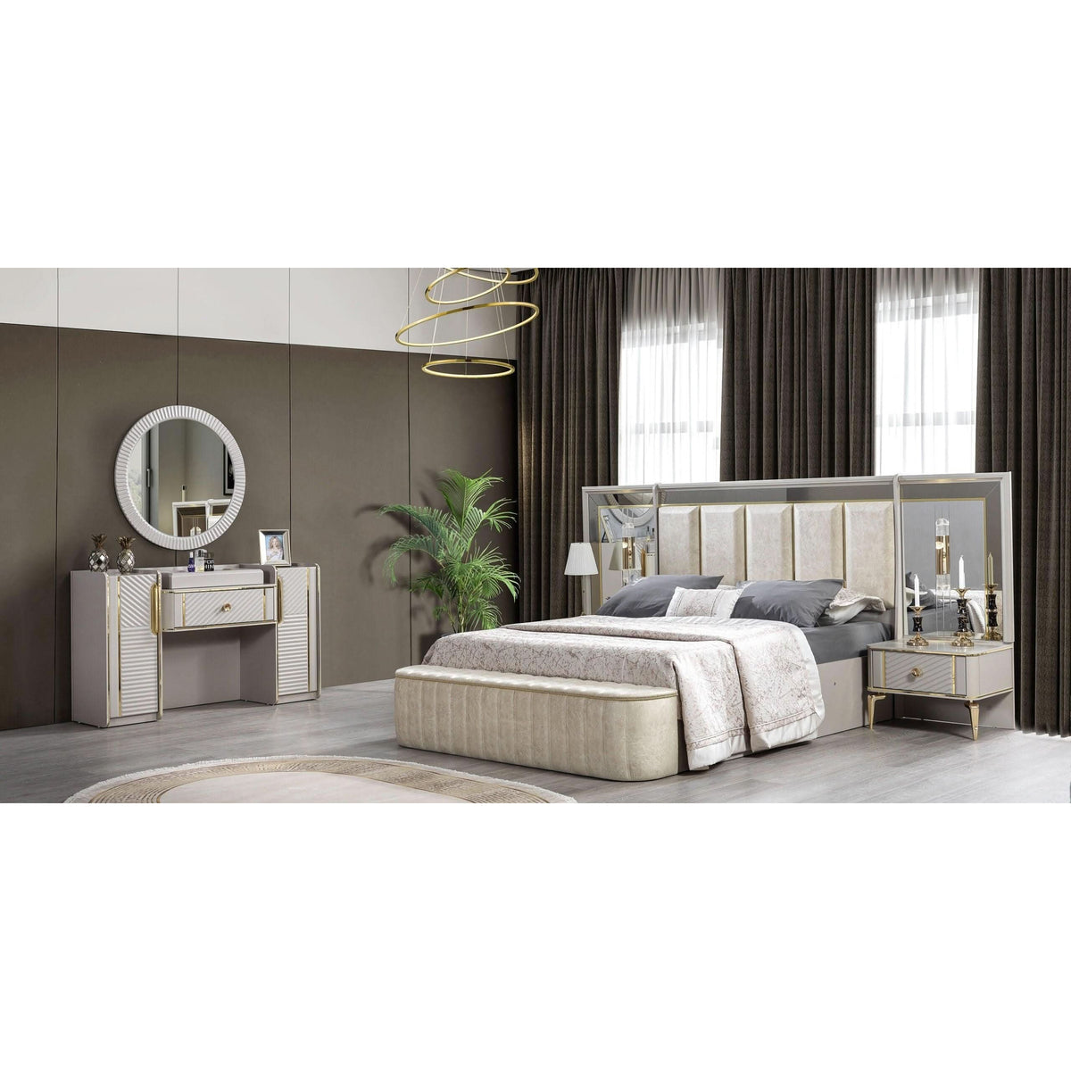 Masă de toaletă cu oglindă Rossi, OTP.3 - ZEP.RO - Ți-e la îndemână!