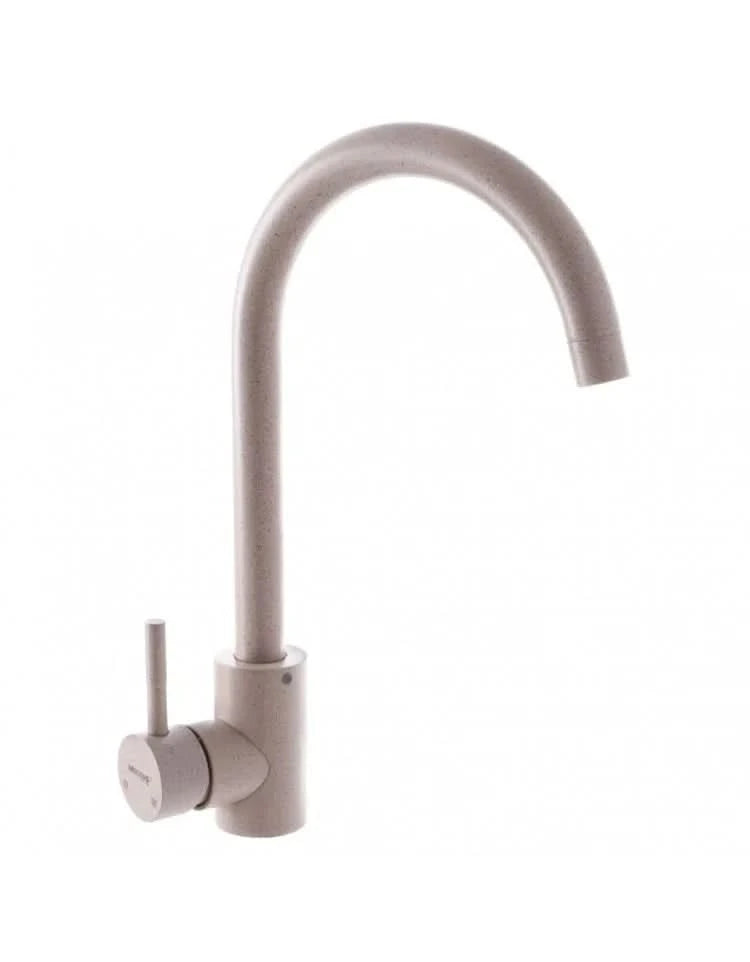 Baterie lavoar MIXXUS SUS-011-322, alama, finisaj emailat bej, monocomanda, cartus ceramic 40 mm