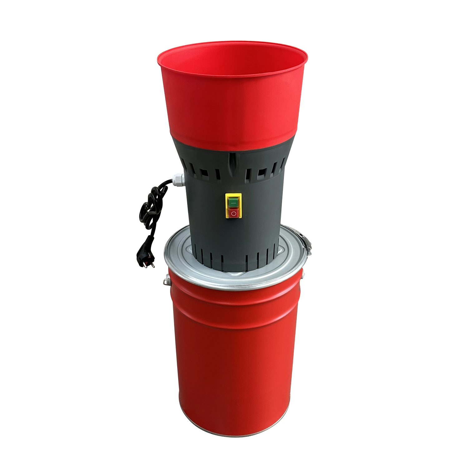 Moara cereale ZEP EUROMILL-25, motor 1000W 100% cupru, 300 kg/h, galeata 25L, 4 site incluse